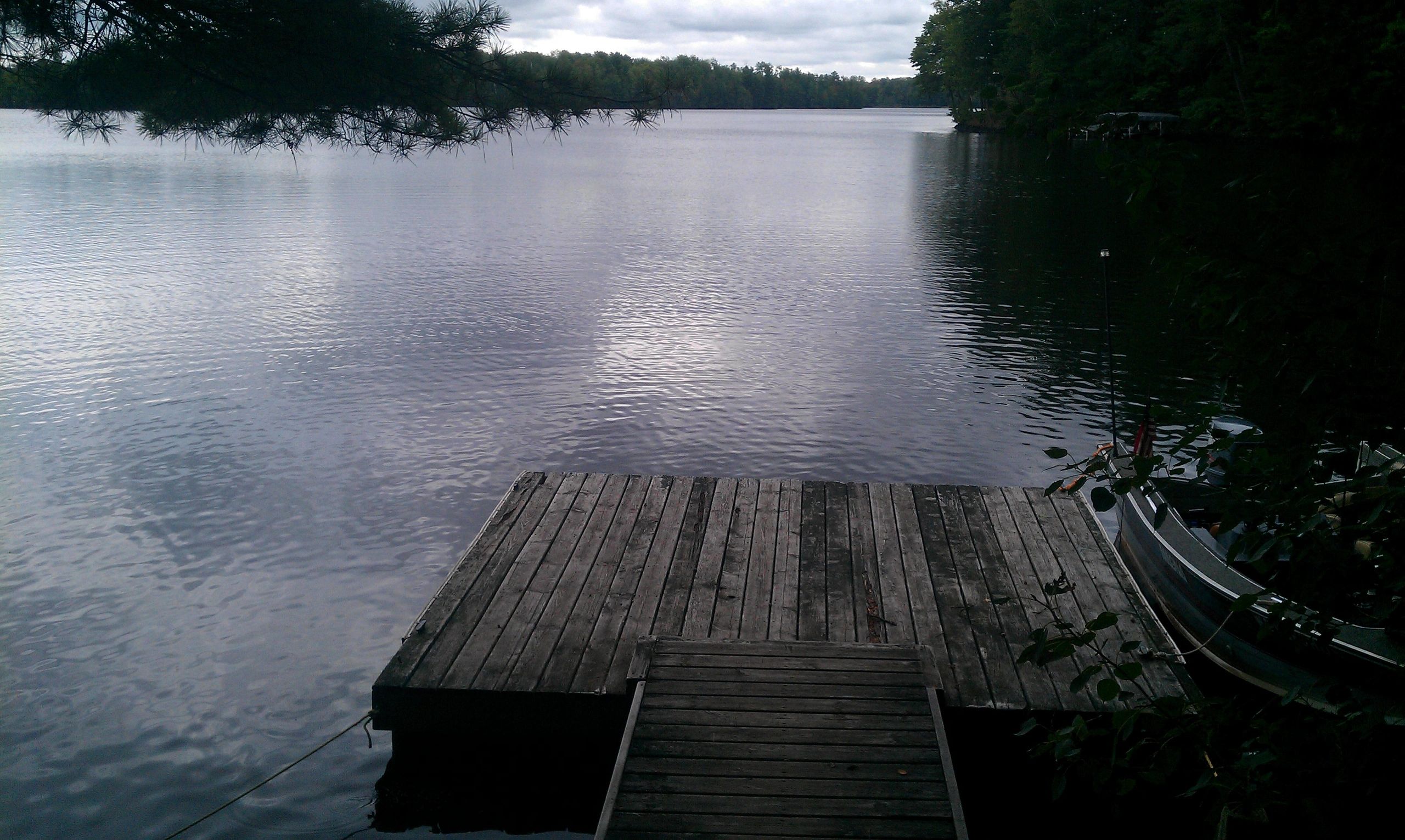 Private dock on Lake Chippewa Flowage